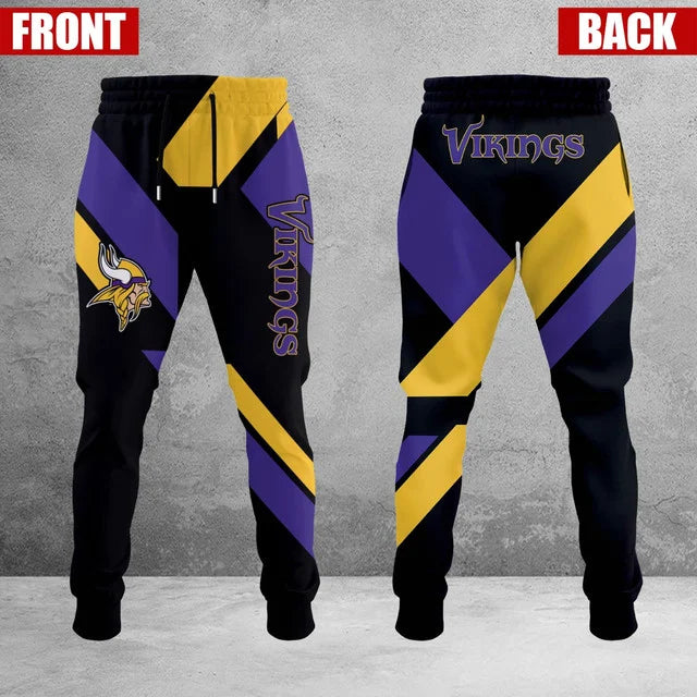 LIMITED EDITION - NEW CUSTOMIZED NFL05 MVK MINNESOTA VIKINGS SWEATPANTS