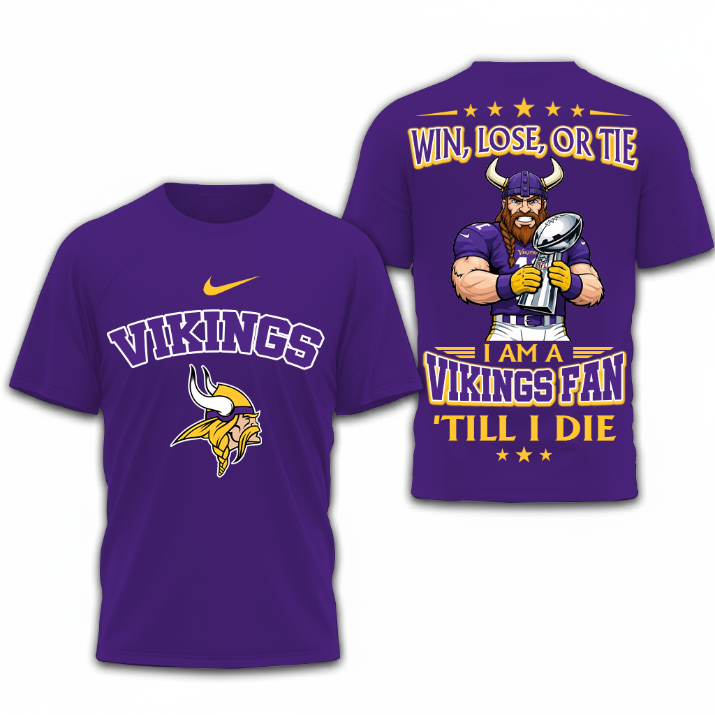 LIMITED EDITION - NEW CUSTOMIZED NFL05 MVK MINNESOTA VIKINGS UNISEX T-SHIRT, POLO, HOODIE & JACKETS