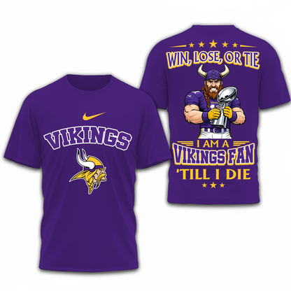 LIMITED EDITION - NEW CUSTOMIZED NFL05 MVK MINNESOTA VIKINGS UNISEX T-SHIRT, POLO, HOODIE & JACKETS