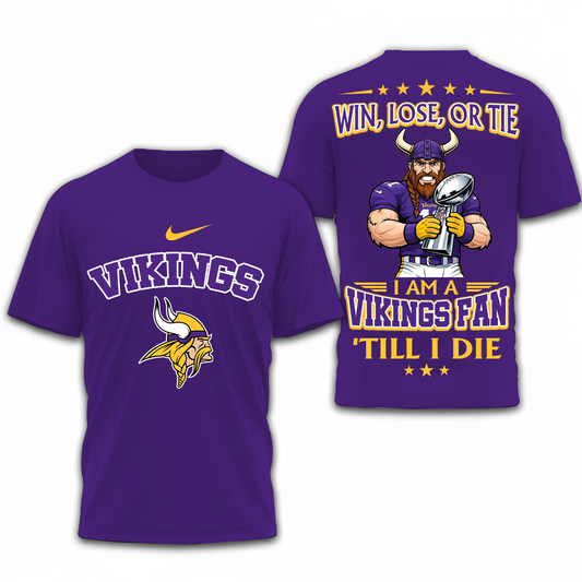 LIMITED EDITION - NEW CUSTOMIZED NFL05 MVK MINNESOTA VIKINGS UNISEX T-SHIRT, POLO, HOODIE & JACKETS
