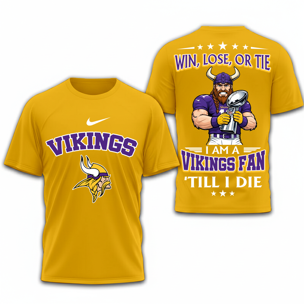 LIMITED EDITION - NEW CUSTOMIZED NFL05 MVK MINNESOTA VIKINGS UNISEX T-SHIRT, POLO, HOODIE & JACKETS