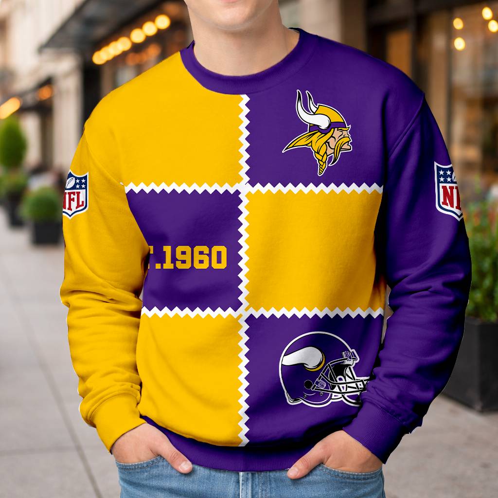 LIMITED EDITION - NEW CUSTOMIZED NFL05 MVK MINNESOTA VIKINGS UNISEX T-SHIRT, POLO, HOODIE & JACKETS