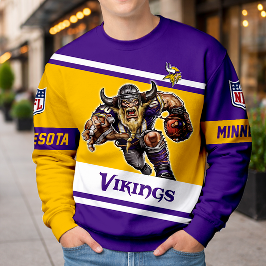 LIMITED EDITION - NEW CUSTOMIZED NFL05 MVK MINNESOTA VIKINGS UNISEX T-SHIRT, POLO, HOODIE & JACKETS