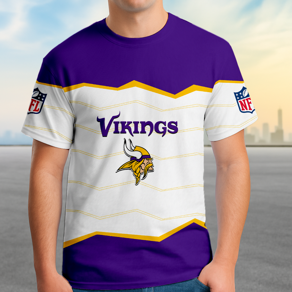 LIMITED EDITION - NEW CUSTOMIZED NFL05 MVK MINNESOTA VIKINGS UNISEX T-SHIRT, SWEASHIRTS, HOODIE & JACKETS