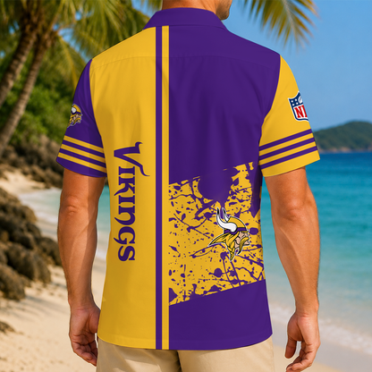 LIMITED EDITION - NEW CUSTOMIZED NFL05 MVK MINNESOTA VIKINGS UNISEX HAWAIIAN SHIRT