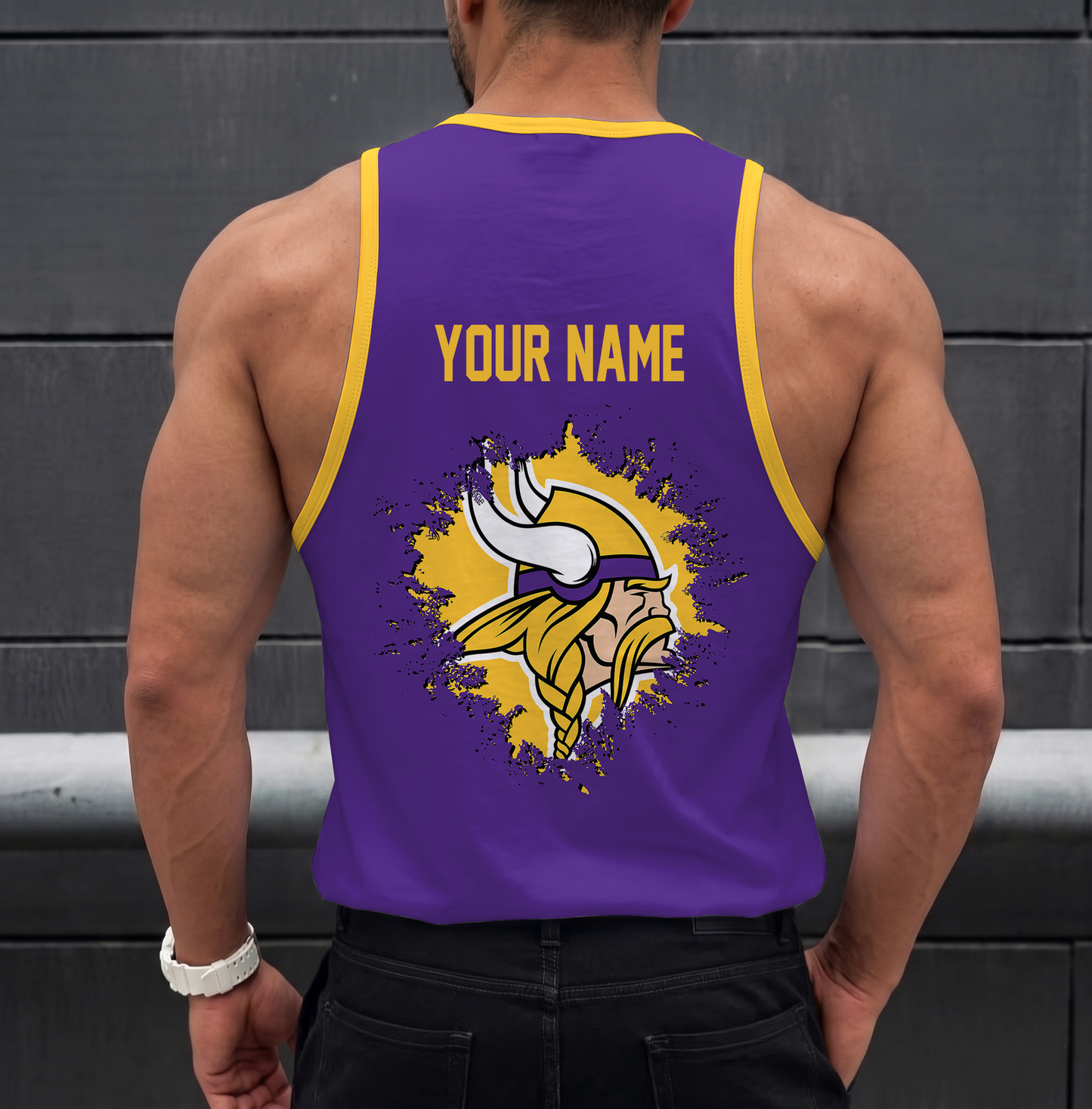SPECIAL EDITION - NEW CUSTOMIZED NFL05 MVK MINNESOTA VIKINGS UNISEX TANK TOP