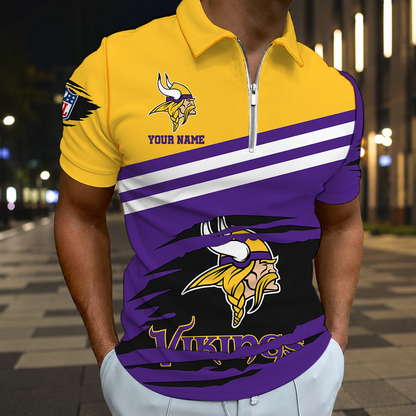 LIMITED EDITION - NEW CUSTOMIZED NFL05 MVK MINNESOTA VIKINGS T-SHIRT, POLO SHIRT, ZIP POLO SHIRT, SWEATSHIRT, HOODIE & ZIP HOODIE
