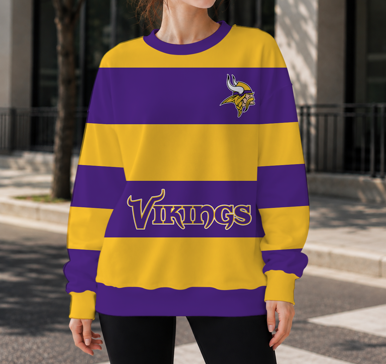LIMITED EDITION - NEW CUSTOMIZED NFL05 MVK MINNESOTA VIKINGS UNISEX SWEATSHIRT