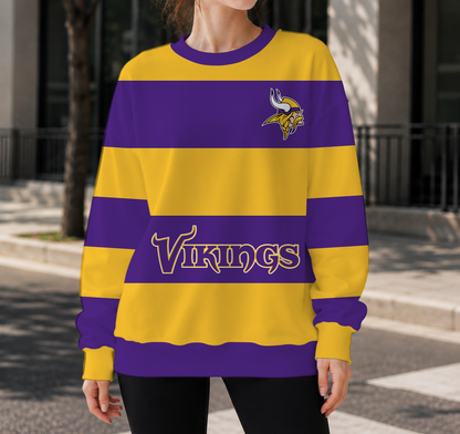 LIMITED EDITION - NEW CUSTOMIZED NFL05 MVK MINNESOTA VIKINGS UNISEX SWEATSHIRT