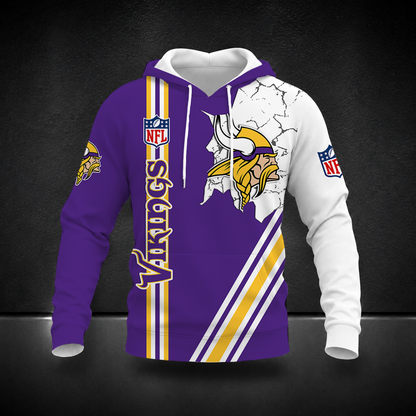 LIMITED EDITION - NEW CUSTOMIZED NFL05 MVK MINNESOTA VIKINGS T-SHIRT, POLO SHIRT, ZIP POLO SHIRT, SWEATSHIRT, HOODIE & ZIP HOODIE