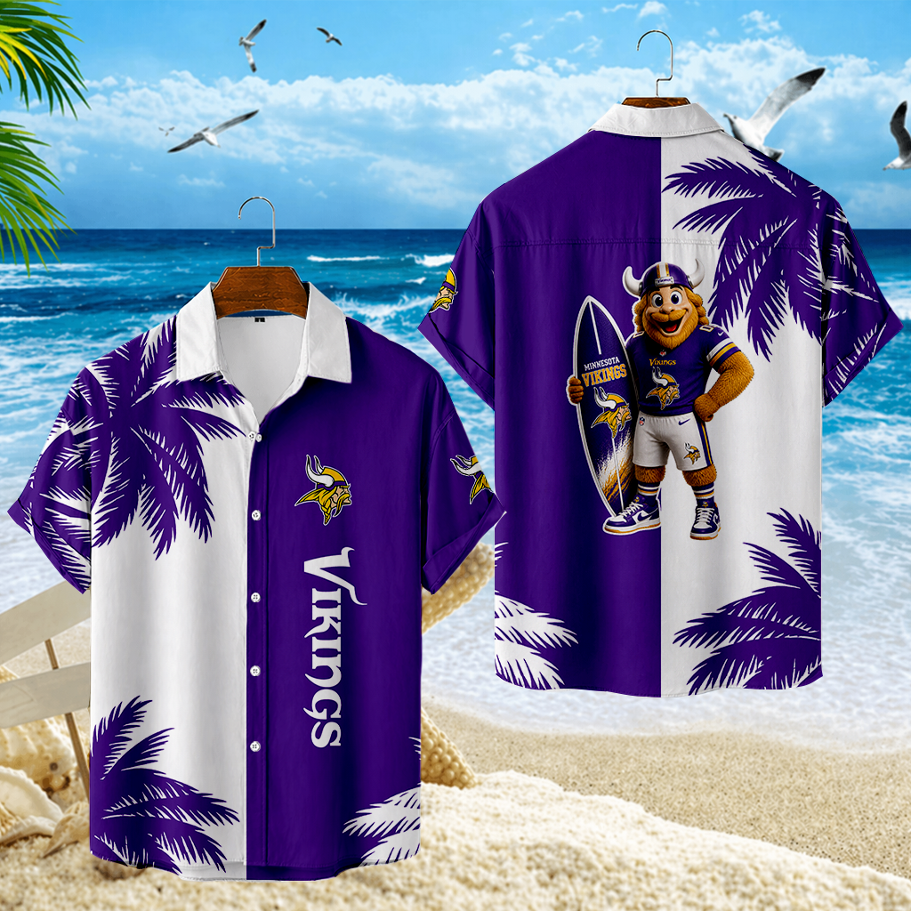 LIMITED EDITION - NEW CUSTOMIZED NFL05 MVK MINNESOTA VIKINGS UNISEX HAWAIIAN SHIRT