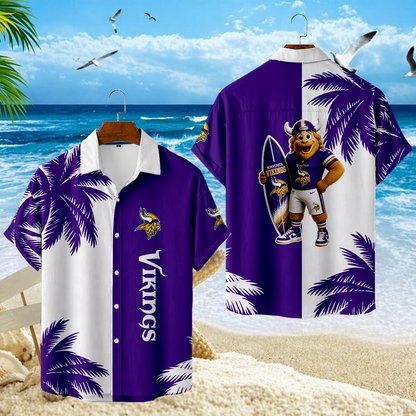 LIMITED EDITION - NEW CUSTOMIZED NFL05 MVK MINNESOTA VIKINGS UNISEX HAWAIIAN SHIRT