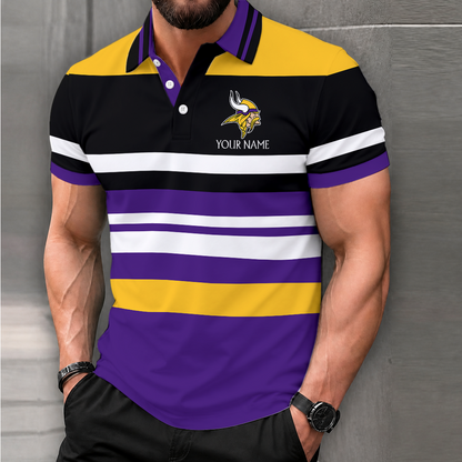 LIMITED EDITION - NEW CUSTOMIZED NFL05 MVK MINNESOTA VIKINGS T-SHIRT, POLO SHIRT, ZIP POLO SHIRT, SWEATSHIRT, HOODIE & ZIP HOODIE
