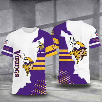 LIMITED EDITION - NEW CUSTOMIZED NFL05 MVK MINNESOTA VIKINGS T-SHIRT, POLO SHIRT, ZIP POLO SHIRT, SWEATSHIRT, HOODIE & ZIP HOODIE