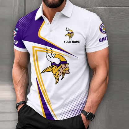 LIMITED EDITION - NEW CUSTOMIZED NFL05 MVK MINNESOTA VIKINGS T-SHIRT, POLO SHIRT, ZIP POLO SHIRT, SWEATSHIRT, HOODIE & ZIP HOODIE