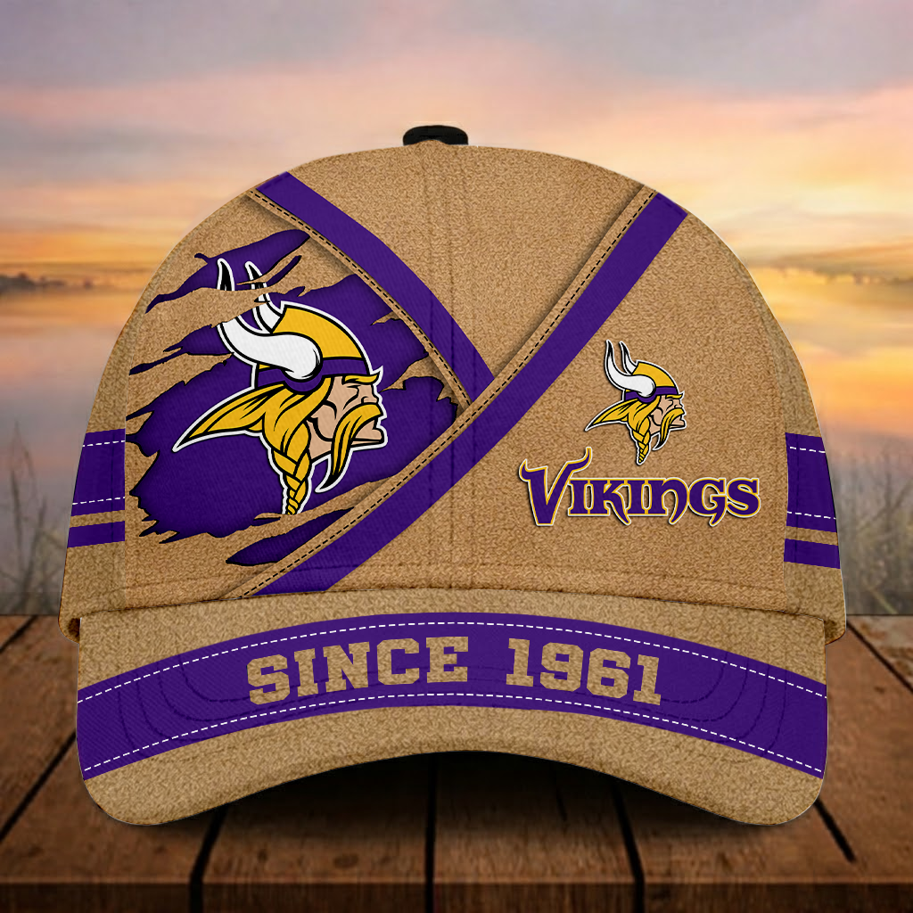 LIMITED EDITION - NEW CUSTOMIZED NFL05 MVK MINNESOTA VIKINGS CLASSIC CAP
