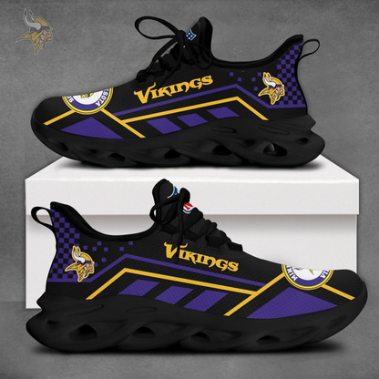SPECIAL EDITION - NEW CUSTOMIZED NFL05 MVK MINNESOTA VIKINGS MAX SOUL SHOES