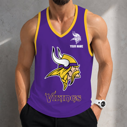 LIMITED EDITION - NEW CUSTOMIZED NFL05 MVK MINNESOTA VIKINGS TANK TOP