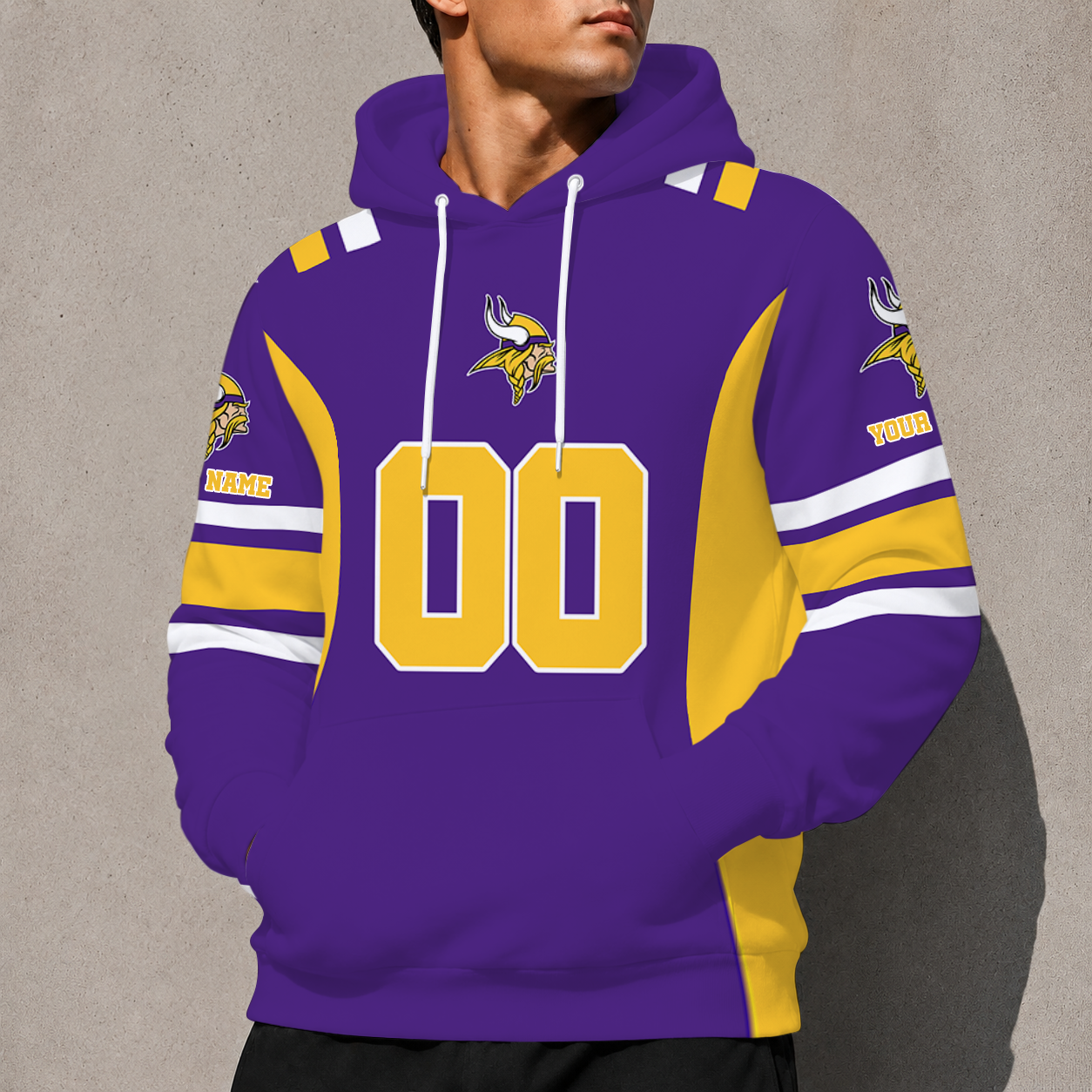LIMITED EDITION - NEW CUSTOMIZED NFL05 MVK MINNESOTA VIKINGS T-SHIRT, POLO SHIRT, ZIP POLO SHIRT, SWEATSHIRT, HOODIE & ZIP HOODIE