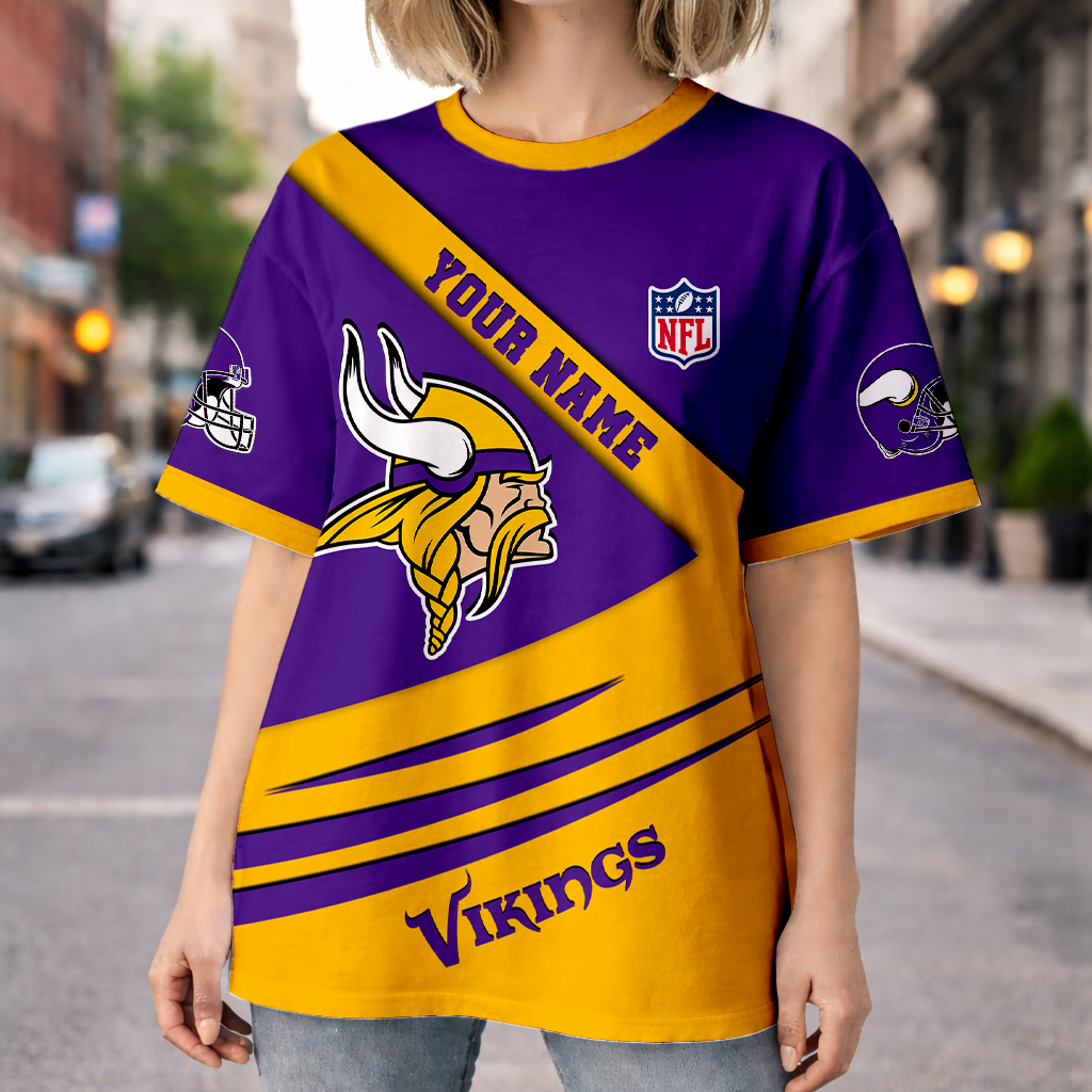 LIMITED EDITION - NEW CUSTOMIZED NFL05 MVK MINNESOTA VIKINGS UNISEX T-SHIRT, POLO, HOODIE & JACKETS