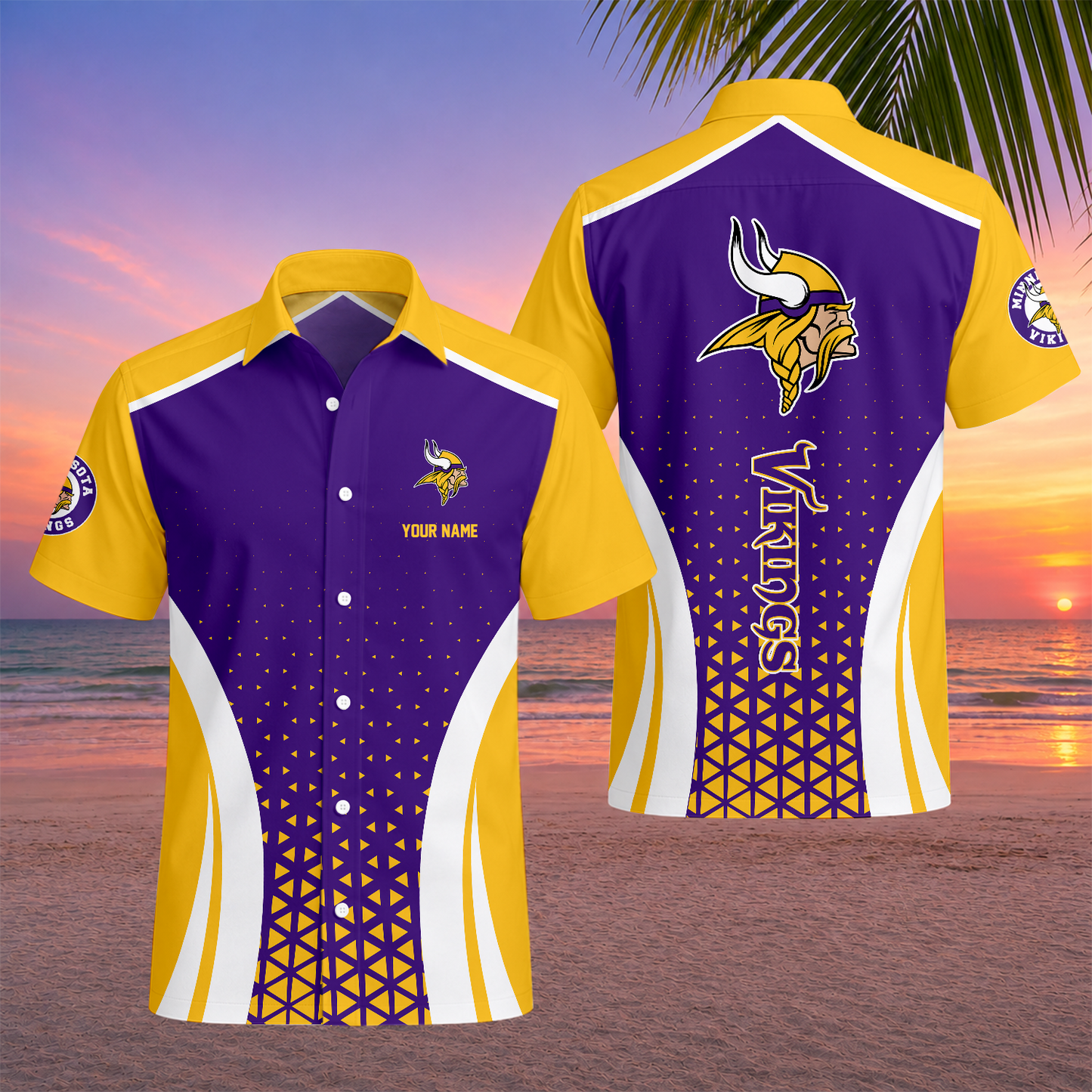 LIMITED EDITION - NEW CUSTOMIZED NFL05 MVK MINNESOTA VIKINGS UNISEX HAWAIIAN SHIRT