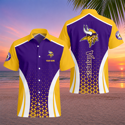 LIMITED EDITION - NEW CUSTOMIZED NFL05 MVK MINNESOTA VIKINGS UNISEX HAWAIIAN SHIRT