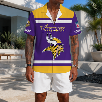 EXCLUSIVE EDITION - NEW CUSTOMIZED NFL05 MVK MINNESOTA VIKINGS UNISEX HAWAIIAN SHIRT
