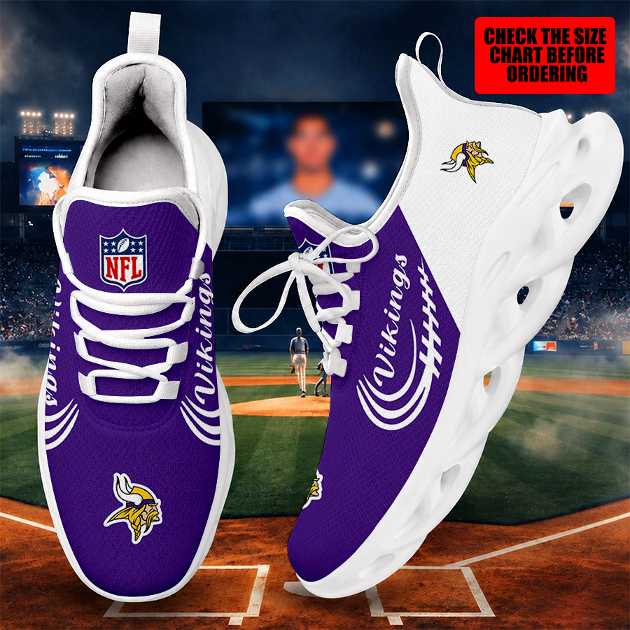 [SPECIAL OFFER] NEW CUSTOMIZED NFL05 MVK MINNESOTA VIKINGS MAX SOUL SHOES