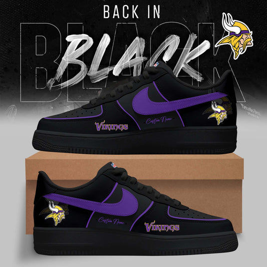 LIMITED EDITION - NEW CUSTOMIZED NFL05 MVK MINNESOTA VIKINGS AF1 SNEAKERS