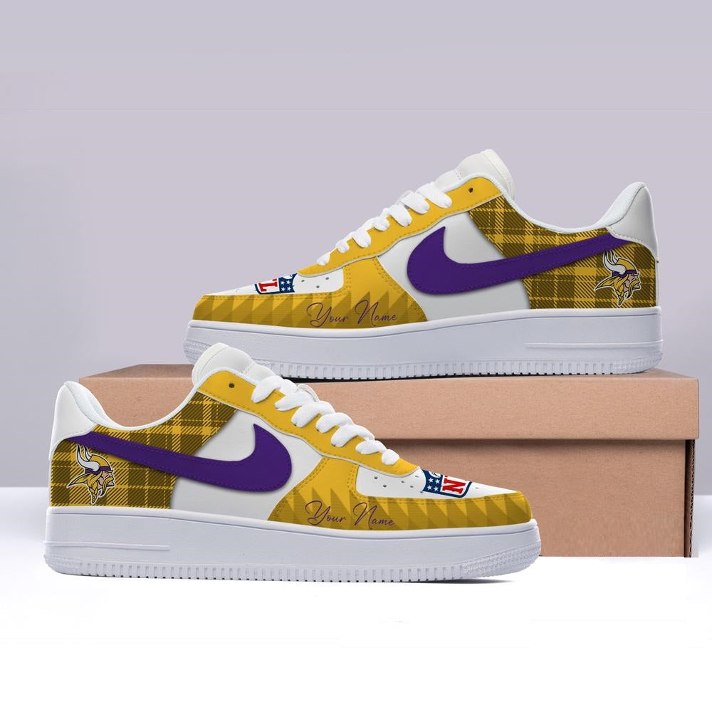 [SPECIAL OFFER] NEW CUSTOMIZED NFL05 MVK MINNESOTA VIKINGS AF1 SHOES
