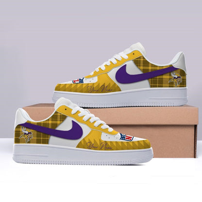 [SPECIAL OFFER] NEW CUSTOMIZED NFL05 MVK MINNESOTA VIKINGS AF1 SHOES