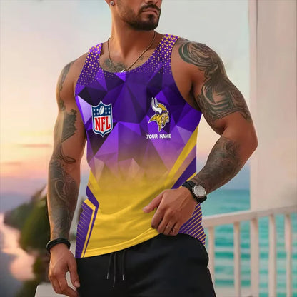 LIMITED EDITION - NEW CUSTOMIZED NFL05 MN VIKINGS UNISEX TANK TOP