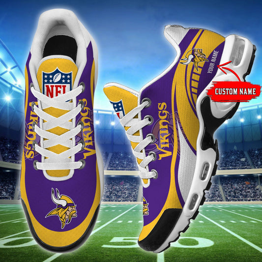 LIMITED EDITION - NEW CUSTOMIZED NFL05 MVK MINNESOTA VIKINGS AIR MAX PLUS SNEAKERS