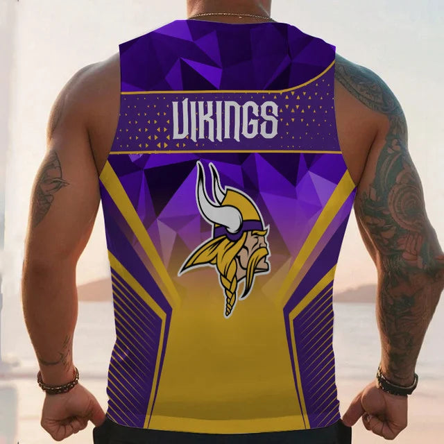 LIMITED EDITION - NEW CUSTOMIZED NFL05 MN VIKINGS UNISEX TANK TOP