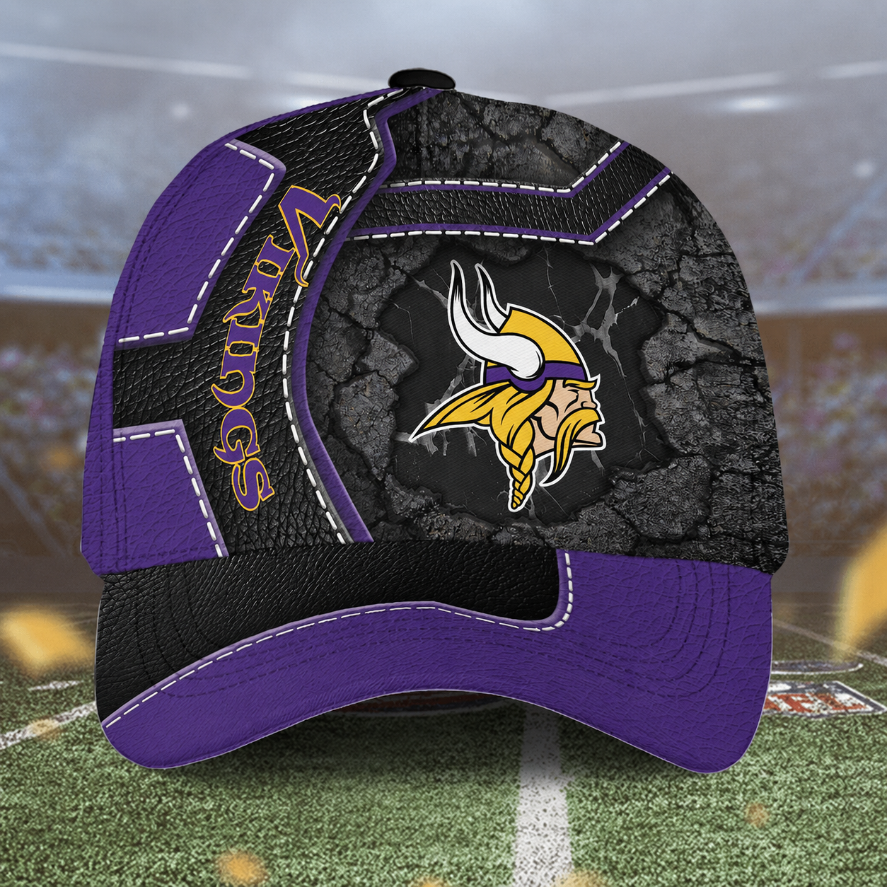 LIMITED EDITON - NEW CUSTOMIZED NFL05 MVK MINNESOTA VIKINGS CLASSIC CAP