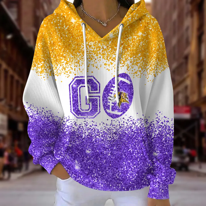 [SPECIAL OFFER] NEW CUSTOMIZED NFL05 MVK MINNESOTA VIKINGS RIBBED HOODIE & SWEATSHIRT