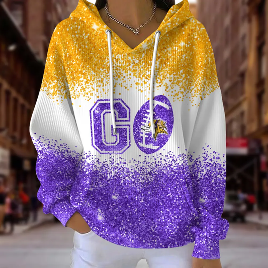 [SPECIAL OFFER] NEW CUSTOMIZED NFL05 MVK MINNESOTA VIKINGS RIBBED HOODIE & SWEATSHIRT