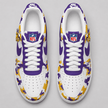 [SPECIAL OFFER] NEW CUSTOMIZED NFL05 MVK MINNESOTA VIKINGS AF1 SHOES