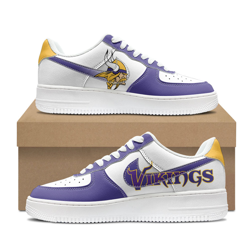 [SPECIAL OFFER] NEW CUSTOMIZED NFL05 MVK MINNESOTA VIKINGS AF1 SHOES