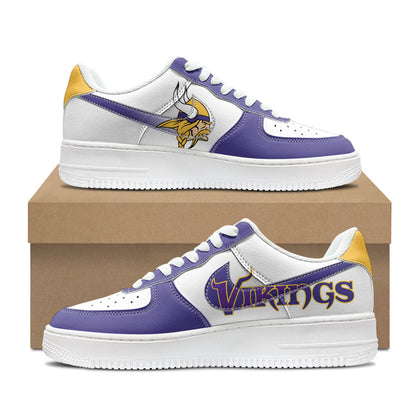 [SPECIAL OFFER] NEW CUSTOMIZED NFL05 MVK MINNESOTA VIKINGS AF1 SHOES