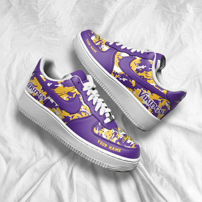 [SPECIAL OFFER] NEW CUSTOMIZED NFL05 MVK MINNESOTA VIKINGS AF1 SNEAKERS