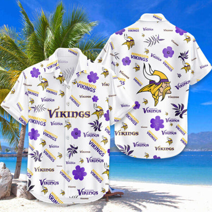LIMITED EDITION - NEW CUSTOMIZED NFL05 MVK MINNESOTA VIKINGS UNISEX HAWAIIAN SHIRT