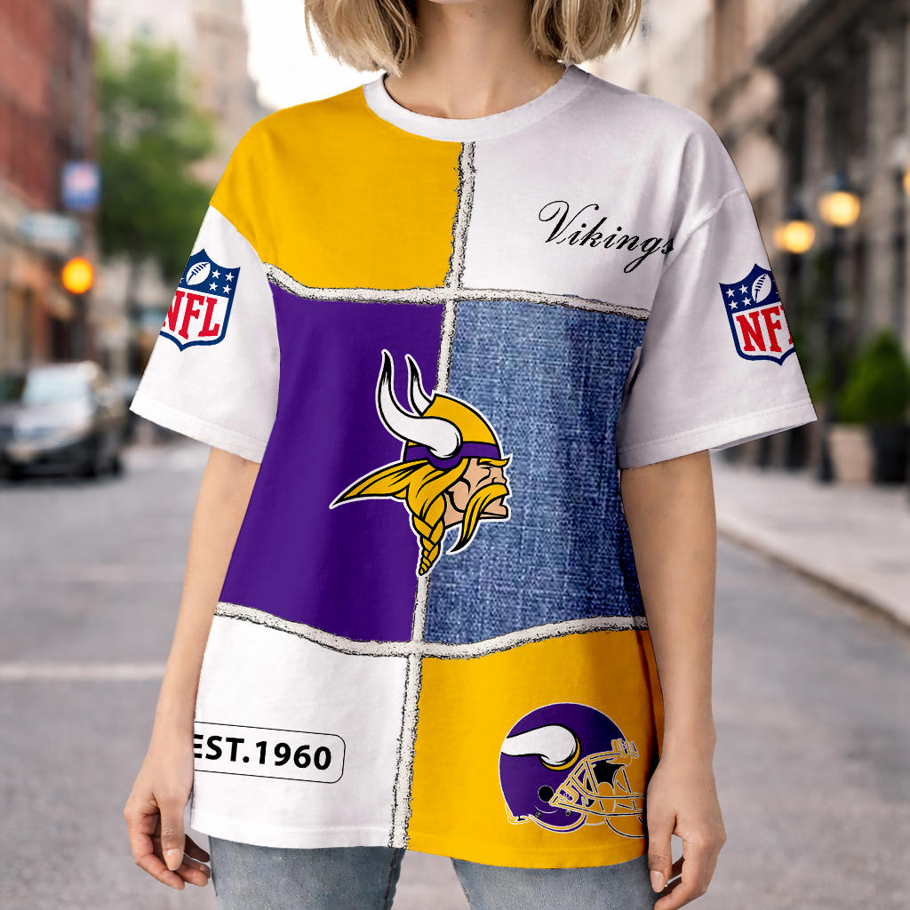 LIMITED EDITION - NEW CUSTOMIZED NFL05 MVK MINNESOTA VIKINGS UNISEX T-SHIRT, POLO, HOODIE & JACKETS