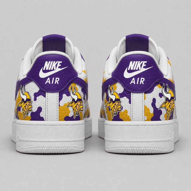 [SPECIAL OFFER] NEW CUSTOMIZED NFL05 MVK MINNESOTA VIKINGS AF1 SHOES