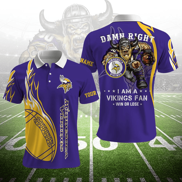 LIMITED EDITION - NEW CUSTOMIZED NFL05 MVK MINNESOTA VIKINGS UNISEX T-SHIRT, POLO, HOODIE & JACKETS