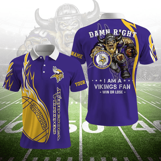 LIMITED EDITION - NEW CUSTOMIZED NFL05 MVK MINNESOTA VIKINGS UNISEX T-SHIRT, POLO, HOODIE & JACKETS
