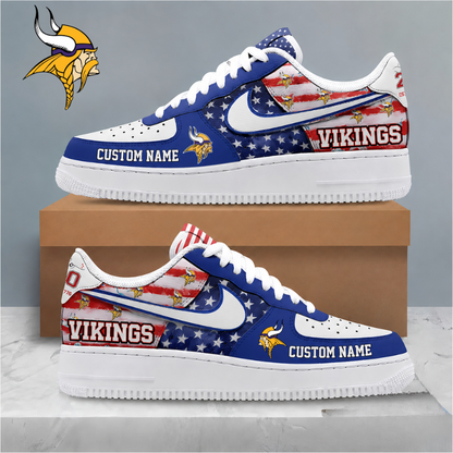 [SPECIAL OFFER] NEW CUSTOMIZED NFL05 MVK MINNESOTA VIKINGS AF1 SHOES