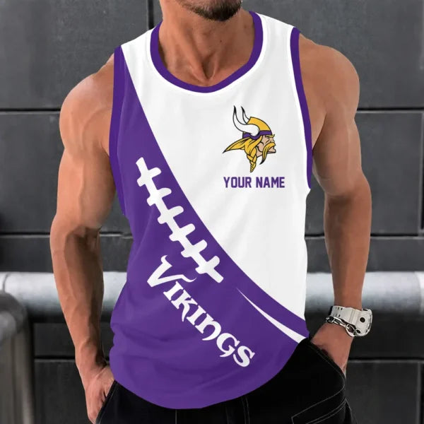 [SPECIAL OFFER] NEW CUSTOMIZED NFL05 MVK MINNESOTA VIKINGS UNISEX TANK TOP