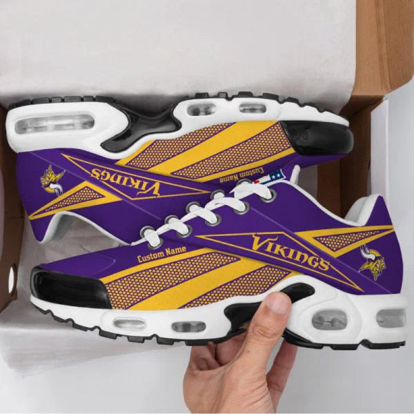 LIMITED EDITION - NEW CUSTOMIZED NFL05 MVK MINNESOTA VIKINGS AIR MAX PLUS SNEAKERS