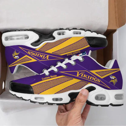 LIMITED EDITION - NEW CUSTOMIZED NFL05 MVK MINNESOTA VIKINGS AIR MAX PLUS SNEAKERS